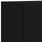 vidaXL Muebles de TV de pared con LED 4 pzas madera ingeniería negro vidaXL Muebles de TV de pared con LED 4 pzas madera ingeniería negro