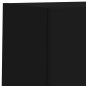 vidaXL Muebles de TV de pared con LED 4 pzas madera ingeniería negro