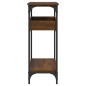 vidaXL Mesa consola estante madera ingeniería marrón roble 100x29x75cm vidaXL Mesa consola estante madera ingeniería marrón roble 100x29x75cm
