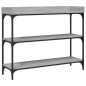 vidaXL Mesa consola con estantes gris Sonoma 100x30x80 cm vidaXL Mesa consola con estantes gris Sonoma 100x30x80 cm