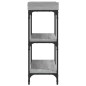 vidaXL Mesa consola con estantes gris Sonoma 100x30x80 cm vidaXL Mesa consola con estantes gris Sonoma 100x30x80 cm