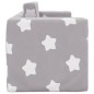 vidaXL Sofá de niños de 2 plazas felpa suave gris claro con estrellas vidaXL Sofá de niños de 2 plazas felpa suave gris claro con estrellas