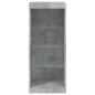 vidaXL Aparador con luces LED gris hormigón 41x37x100 cm vidaXL Aparador con luces LED gris hormigón 41x37x100 cm