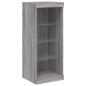 vidaXL Aparador con luces LED gris Sonoma 41x37x100 cm vidaXL Aparador con luces LED gris Sonoma 41x37x100 cm
