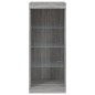 vidaXL Aparador con luces LED gris Sonoma 41x37x100 cm vidaXL Aparador con luces LED gris Sonoma 41x37x100 cm