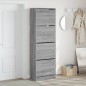 vidaXL Mueble zapatero 4 cajones abatibles gris Sonoma 60x34x187,5 cm vidaXL Mueble zapatero 4 cajones abatibles gris Sonoma 60x34x187,5 cm