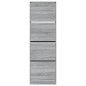 vidaXL Mueble zapatero 4 cajones abatibles gris Sonoma 60x34x187,5 cm vidaXL Mueble zapatero 4 cajones abatibles gris Sonoma 60x34x187,5 cm