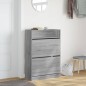 vidaXL Mueble zapatero 2 cajones abatibles gris Sonoma 80x34x116 cm vidaXL Mueble zapatero 2 cajones abatibles gris Sonoma 80x34x116 cm