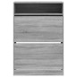 vidaXL Mueble zapatero 2 cajones abatibles gris Sonoma 80x34x116 cm vidaXL Mueble zapatero 2 cajones abatibles gris Sonoma 80x34x116 cm