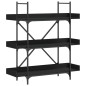 vidaXL Librería de 3 estantes madera ingeniería negro 100x33x108,5 cm vidaXL Librería de 3 estantes madera ingeniería negro 100x33x108,5 cm