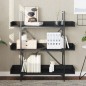 vidaXL Librería de 3 estantes madera ingeniería negro 100x33x108,5 cm vidaXL Librería de 3 estantes madera ingeniería negro 100x33x108,5 cm