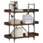 vidaXL Librería 3 estantes madera ingeniería marrón 100x33x108,5 cm vidaXL Librería 3 estantes madera ingeniería marrón 100x33x108,5 cm