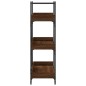 vidaXL Librería 3 estantes madera ingeniería marrón 100x33x108,5 cm vidaXL Librería 3 estantes madera ingeniería marrón 100x33x108,5 cm