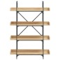 vidaXL Librería 4 estantes madera de ingeniería roble 100x33x145,5 cm vidaXL Librería 4 estantes madera de ingeniería roble 100x33x145,5 cm