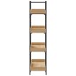 vidaXL Librería 4 estantes madera de ingeniería roble 100x33x145,5 cm vidaXL Librería 4 estantes madera de ingeniería roble 100x33x145,5 cm