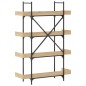 vidaXL Librería 4 estantes madera de ingeniería roble 100x33x145,5 cm vidaXL Librería 4 estantes madera de ingeniería roble 100x33x145,5 cm