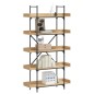 vidaXL Librería 5 estantes madera de ingeniería roble 100x33x180,5 cm vidaXL Librería 5 estantes madera de ingeniería roble 100x33x180,5 cm