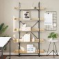 vidaXL Librería 5 estantes madera de ingeniería roble 100x33x180,5 cm vidaXL Librería 5 estantes madera de ingeniería roble 100x33x180,5 cm
