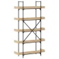 vidaXL Librería 5 estantes madera de ingeniería roble 100x33x180,5 cm vidaXL Librería 5 estantes madera de ingeniería roble 100x33x180,5 cm