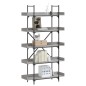 vidaXL Librería 5 estantes madera gris Sonoma 100x33x180,5 cm vidaXL Librería 5 estantes madera gris Sonoma 100x33x180,5 cm