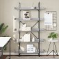 vidaXL Librería 5 estantes madera gris Sonoma 100x33x180,5 cm vidaXL Librería 5 estantes madera gris Sonoma 100x33x180,5 cm
