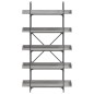vidaXL Librería 5 estantes madera gris Sonoma 100x33x180,5 cm vidaXL Librería 5 estantes madera gris Sonoma 100x33x180,5 cm