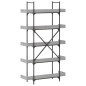 vidaXL Librería 5 estantes madera gris Sonoma 100x33x180,5 cm vidaXL Librería 5 estantes madera gris Sonoma 100x33x180,5 cm