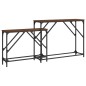 vidaXL Mesas consola apilables 2 pzas madera ingeniería marrón roble vidaXL Mesas consola apilables 2 pzas madera ingeniería marrón roble