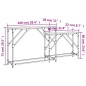 vidaXL Mesas consola apilables 2 pzas madera ingeniería roble ahumado vidaXL Mesas consola apilables 2 pzas madera ingeniería roble ahumado