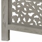 vidaXL Biombo 4 paneles tallado a mano madera mango gris 160x165 cm vidaXL Biombo 4 paneles tallado a mano madera mango gris 160x165 cm