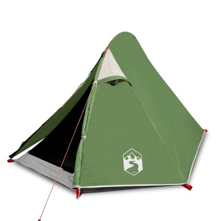 vidaXL Tienda de campaña 2 personas tafetán 185T verde 267x154x117 cm