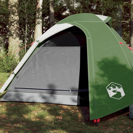 vidaXL Tienda de campaña 2 personas tafetán 185T verde 264x210x125 cm