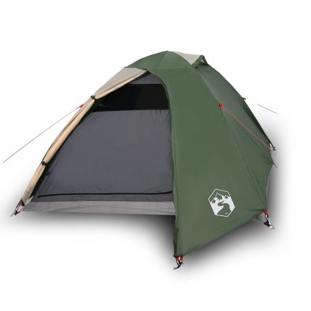 vidaXL Tienda de campaña 2 personas tafetán 185T verde 264x210x125 cm