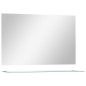 vidaXL Espejo de pared con estante vidrio templado 100x60 cm vidaXL Espejo de pared con estante vidrio templado 100x60 cm