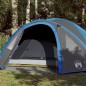 vidaXL Tienda de campaña 4 personas tafetán 185T azul 300x250x132 cm
