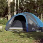 vidaXL Tienda de campaña 4 personas tafetán 185T azul 300x250x132 cm