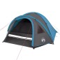 vidaXL Tienda de campaña 4 personas tafetán 185T azul 300x250x132 cm