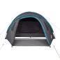 vidaXL Tienda de campaña 4 personas tafetán 185T azul 300x250x132 cm