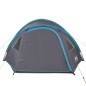 vidaXL Tienda de campaña 4 personas tafetán 185T azul 300x250x132 cm
