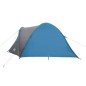 vidaXL Tienda de campaña 4 personas tafetán 185T azul 300x250x132 cm