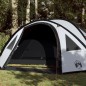 vidaXL Tienda de campaña 4 personas tafetán 185T blanco 300x250x132 cm
