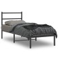 vidaXL Estructura de cama con cabecero metal negro 80x200 cm vidaXL Estructura de cama con cabecero metal negro 80x200 cm
