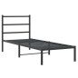 vidaXL Estructura de cama con cabecero metal negro 80x200 cm vidaXL Estructura de cama con cabecero metal negro 80x200 cm