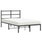 vidaXL Estructura de cama con cabecero metal negro 120x200 cm