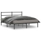 vidaXL Estructura de cama con cabecero metal negro 160x200 cm vidaXL Estructura de cama con cabecero metal negro 160x200 cm