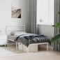 vidaXL Estructura de cama de metal con cabecero blanco 90x190 cm vidaXL Estructura de cama de metal con cabecero blanco 90x190 cm