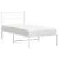 vidaXL Estructura de cama de metal con cabecero blanco 90x190 cm vidaXL Estructura de cama de metal con cabecero blanco 90x190 cm