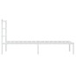 vidaXL Estructura de cama de metal con cabecero blanco 90x190 cm vidaXL Estructura de cama de metal con cabecero blanco 90x190 cm