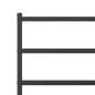 vidaXL Estructura de cama con cabecero y estribo metal negro 135x190cm