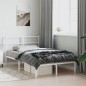 vidaXL Estructura de cama de metal con cabecero blanca 120x200 cm vidaXL Estructura de cama de metal con cabecero blanca 120x200 cm